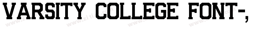 Varsity College Font字体转换